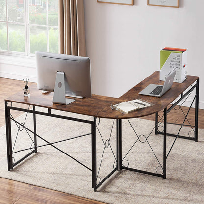 Computer Desk Simple Study Folding Table for Home Office, 39.4"
