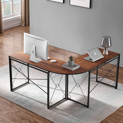 Computer Desk Simple Study Folding Table for Home Office, 39.4"
