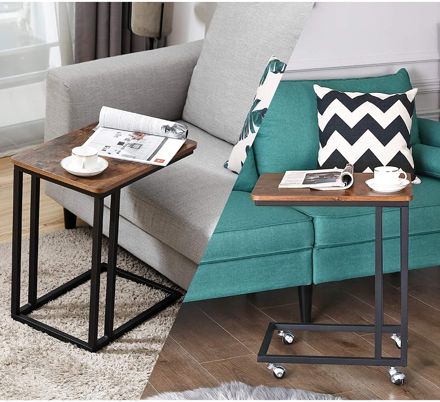 KEANE Rolling Side Table - HWLEXTRA