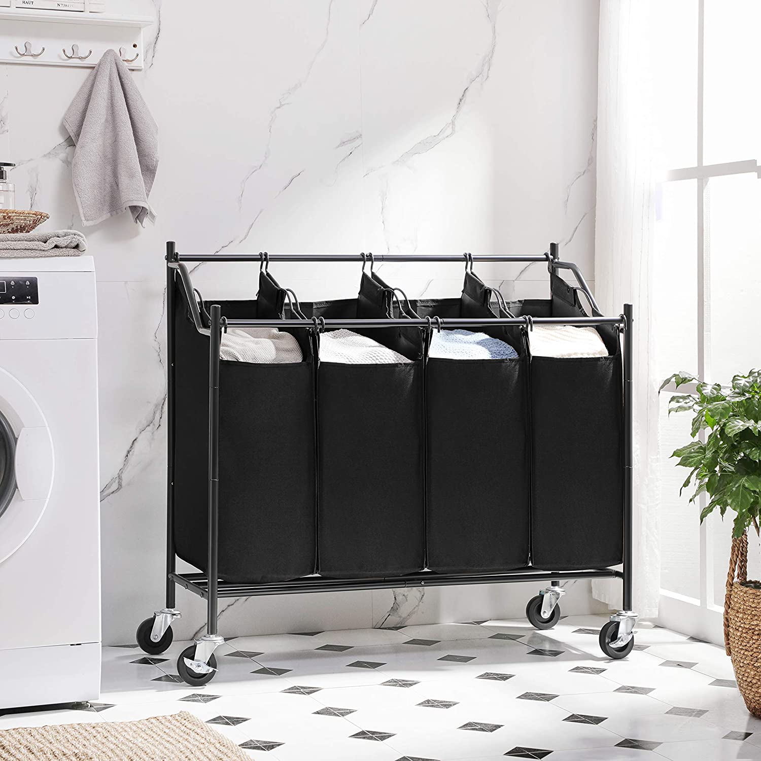 Rolling Laundry Sorter - HWLEXTRA