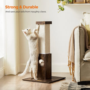 Cat Scratching Post, Cat Scratcher for Indoor Cats, 28.7 Inches Tall