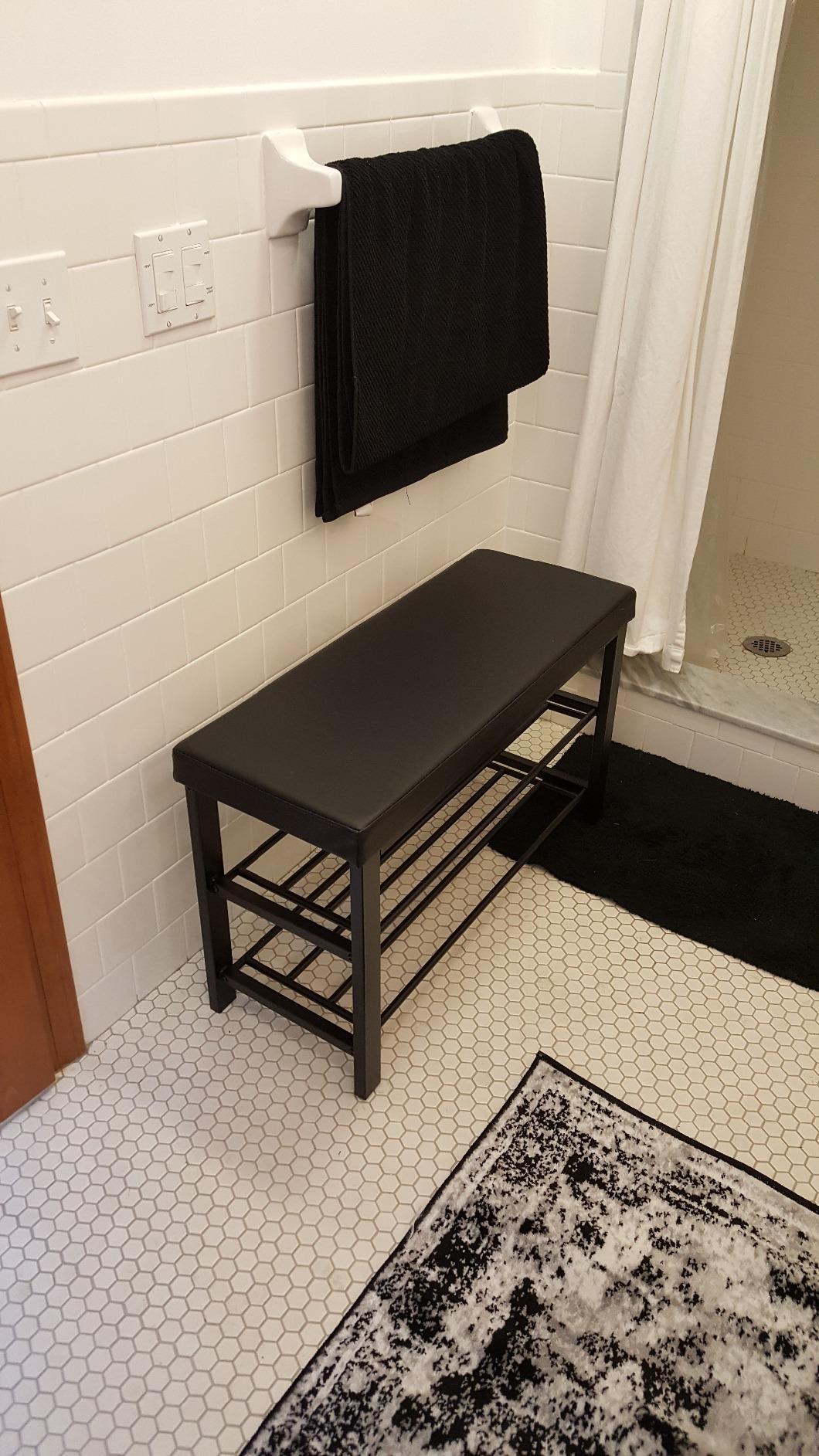 Shoe Bench, 3-Tier Shoe Rack for Entryway, Storage Organizer with Foam Padded Seat - HWLEXTRA 