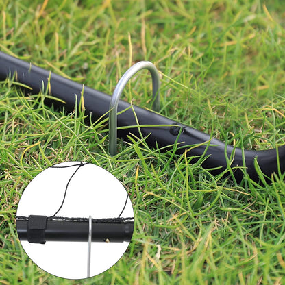 Children's Soccer Goal 12 x 6 Foot, Metal Pipes and PE Net, Quick Assembly