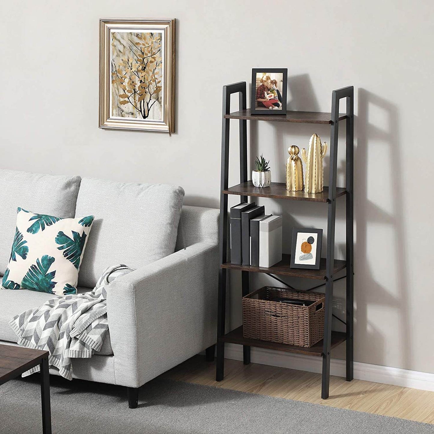 4-Tier Bookshelf & Storage Rack - HWLEXTRA
