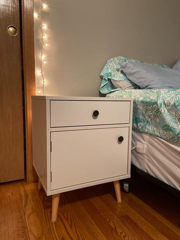 Side Table, Nightstand with 1 Drawer