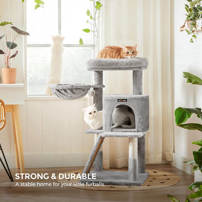 VERE Cat Tree with Sisal-Covered Scratching Posts - HWLEXTRA