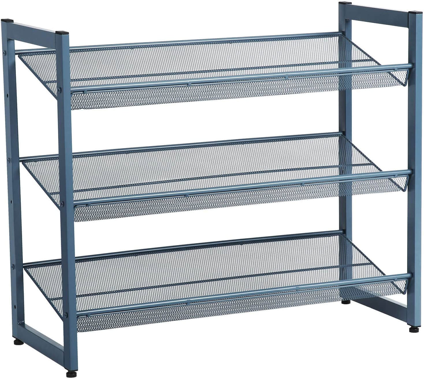 Bronze Metal Shoe Rack with Adjustable Shelves - HWLEXTRA