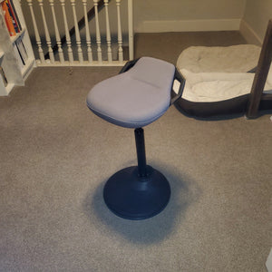 Standing Desk Chair, Adjustable Standing Stool, Sitting Balance Chair, Comfortable, Gray