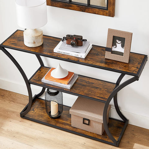 Console Table, Sofa Table, Entryway Table with Curved Frames