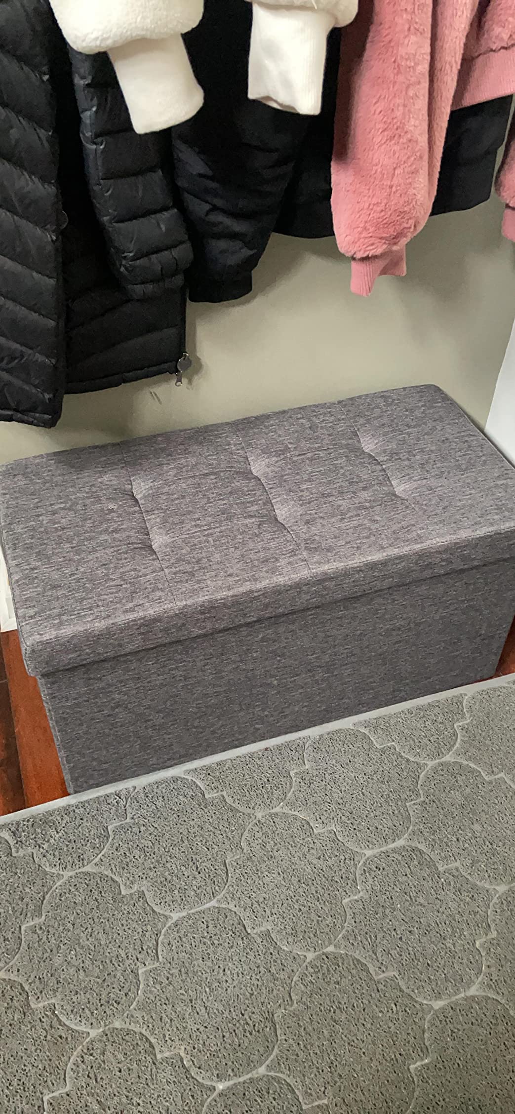 80L Capacity Storage Ottoman - HWLEXTRA