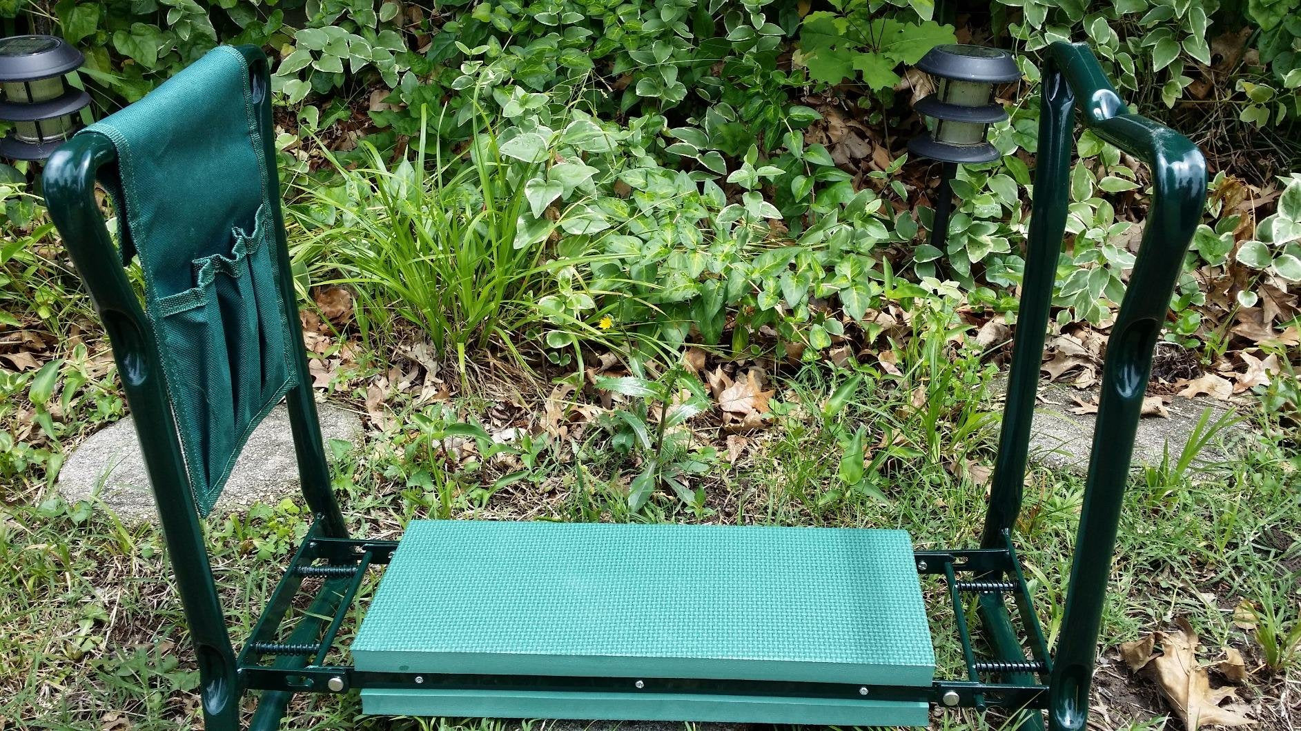 Garden Kneeler Seat, with Upgraded Thicken Kneeling Pad and 1 Large Tool Pouch