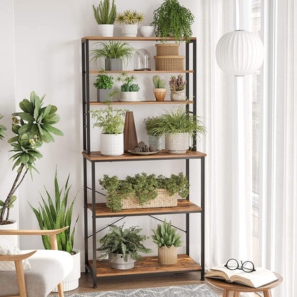 6-Tier Baker's Rack with Hutch - HWLEXTRA