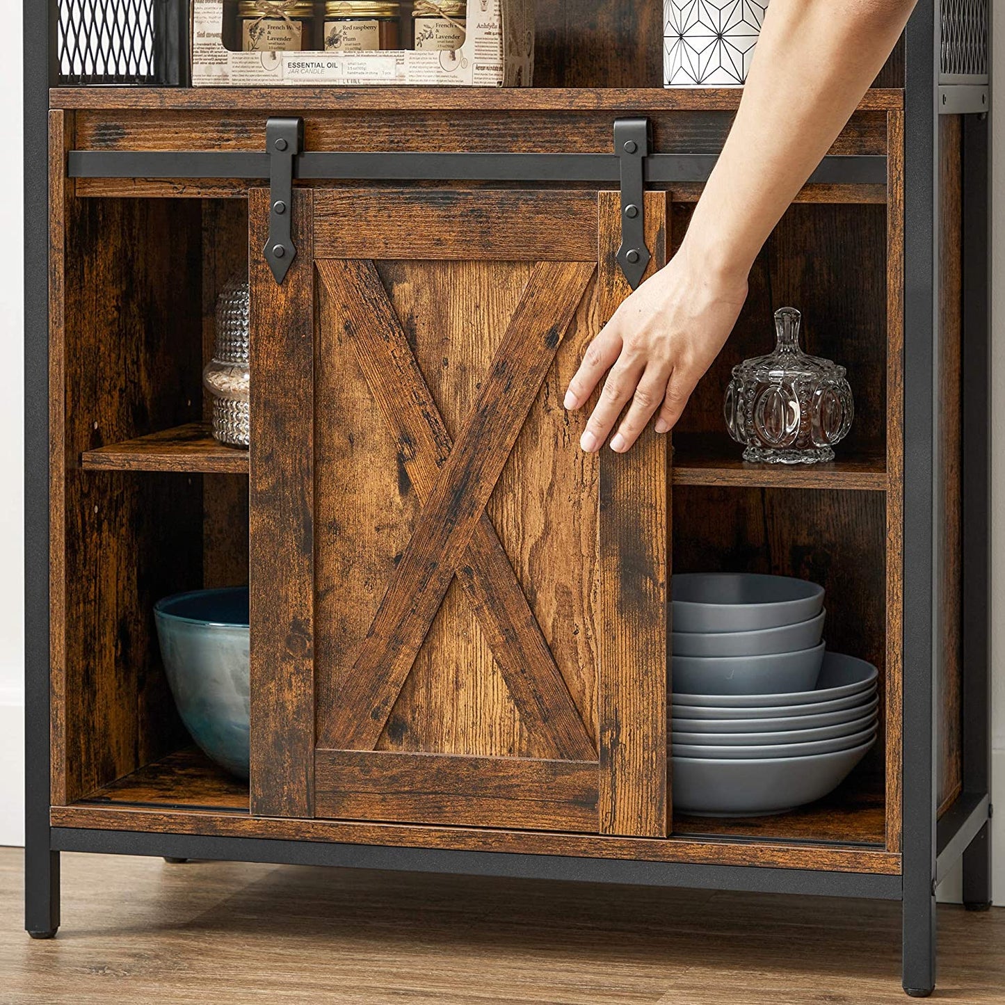 COBADO Storage Cabinet with Open Compartment - HWLEXTRA