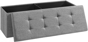 Folding Storage Ottoman Bench - HWLEXTRA