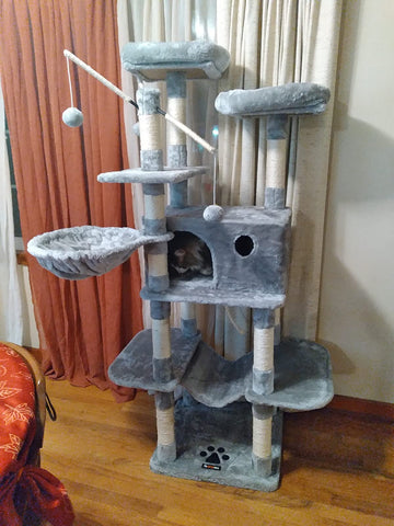 Cat Tree, Large Cat Tower, 64.6 Inches