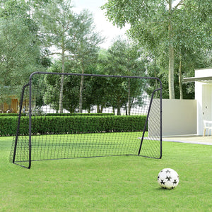 Children's Soccer Goal 12 x 6 Foot, Metal Pipes and PE Net, Quick Assembly