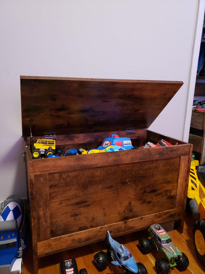 Storage Chest Sturdy Entryway Storage Bench, Wood Look Accent Furniture, Easy Assembly Oak White - HWLEXTRA 