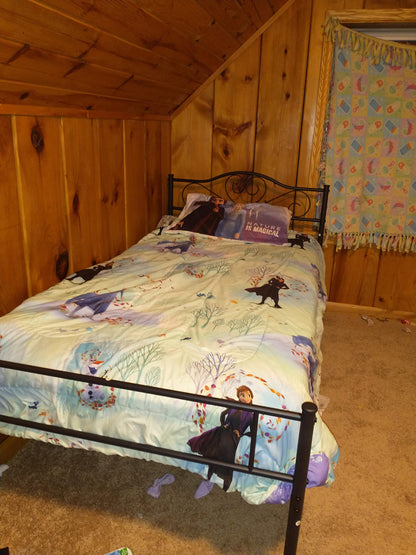 Metal Platform Mattress Foundation, Decorative Headboard & Footboard