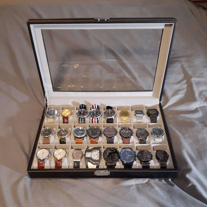 24-Slot Lockable Watch Organizer - view 1