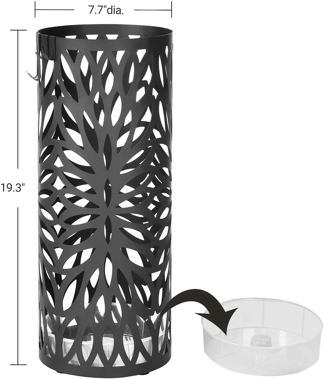 Metal Black Umbrella Stand - HWLEXTRA