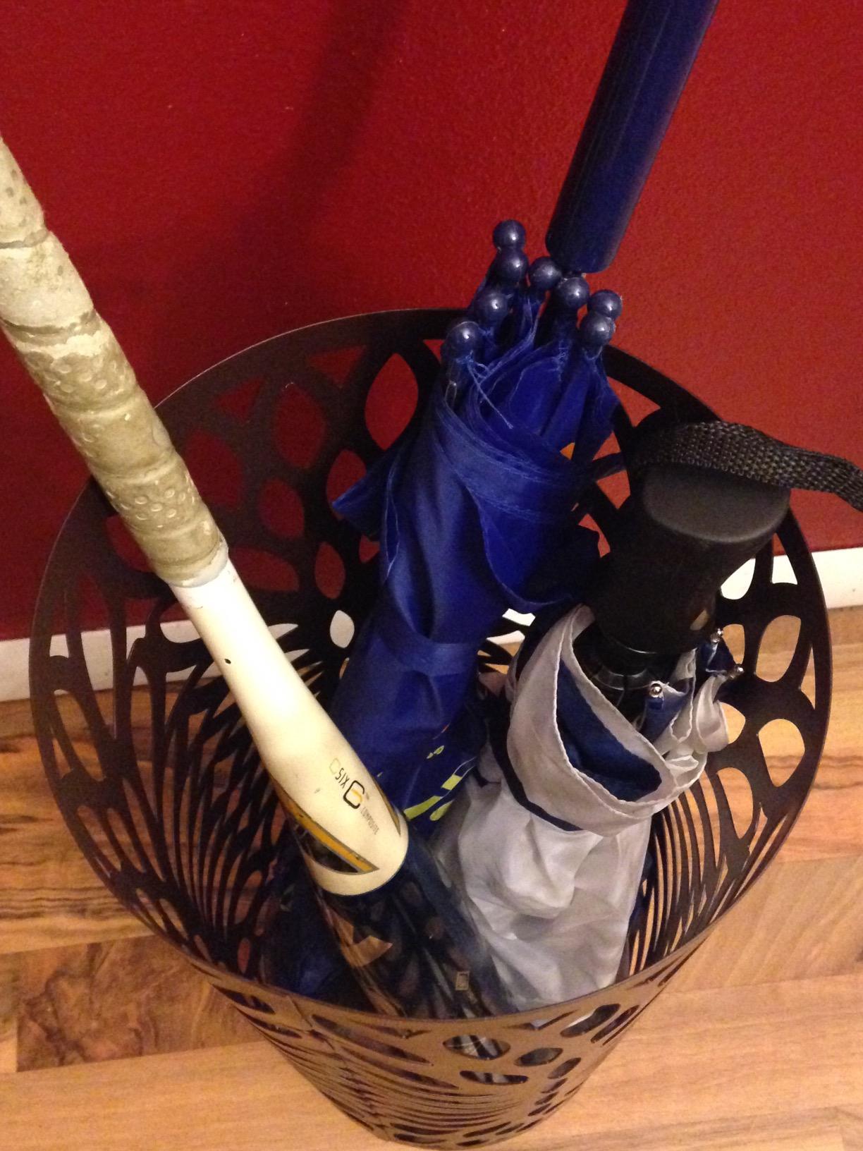Metal Black Umbrella Stand - HWLEXTRA