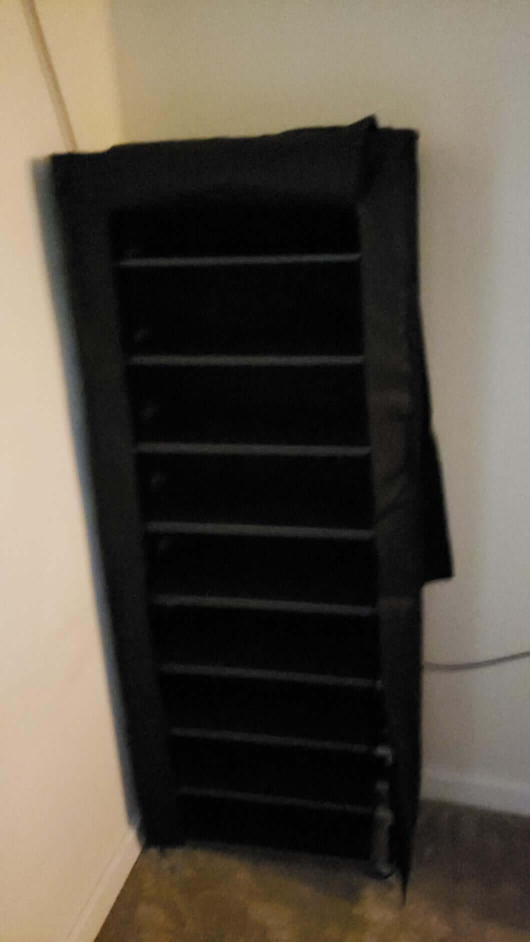 Black Shoe Storage Tower with Cover - HWLEXTRA
