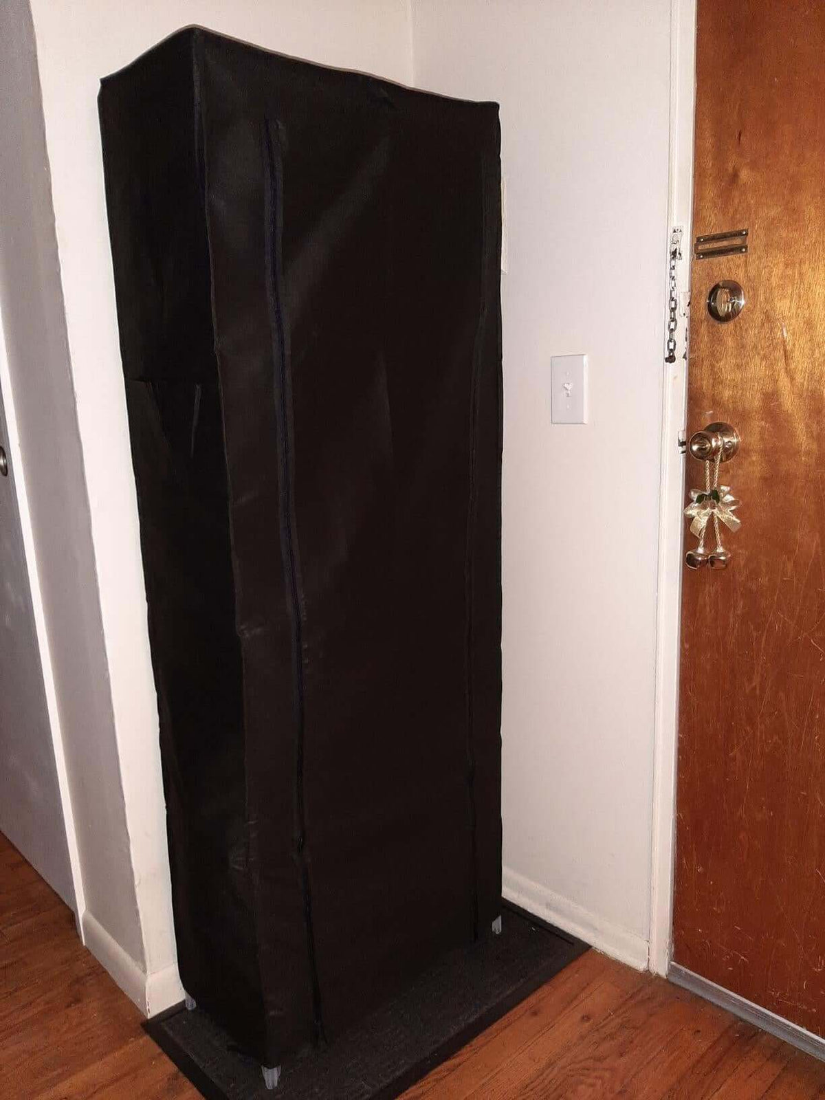 Black Shoe Storage Tower with Cover - HWLEXTRA