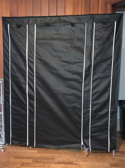 Black Portable Clothes Closet - HWLEXTRA