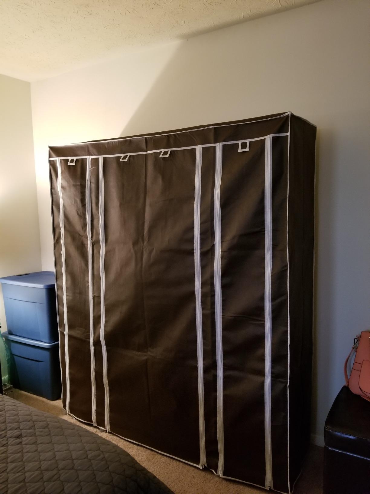 Black Portable Clothes Closet - HWLEXTRA