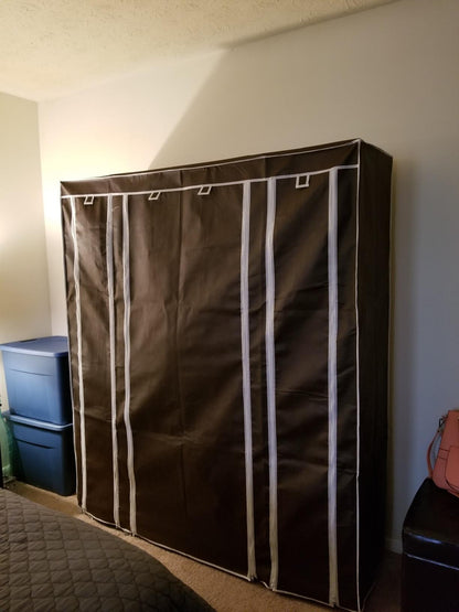 Black Portable Clothes Closet - HWLEXTRA
