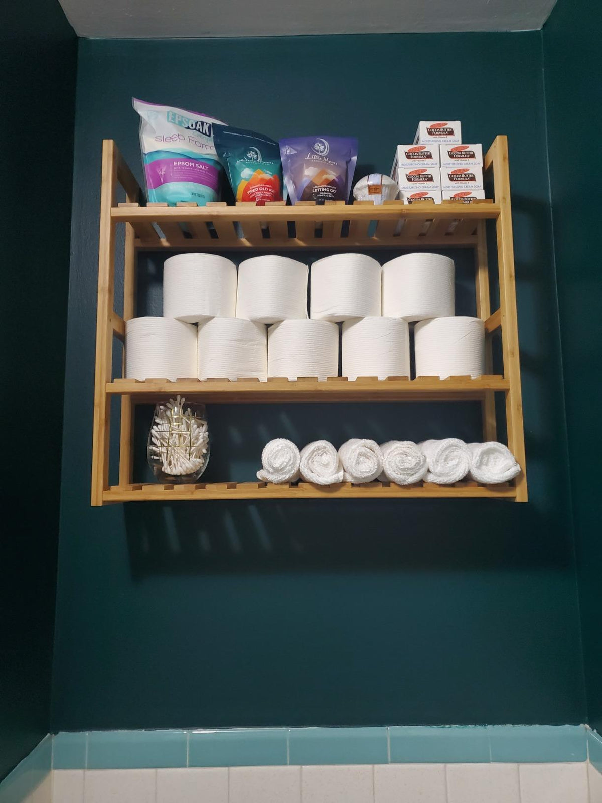 Bamboo Bathroom Shelf - HWLEXTRA
