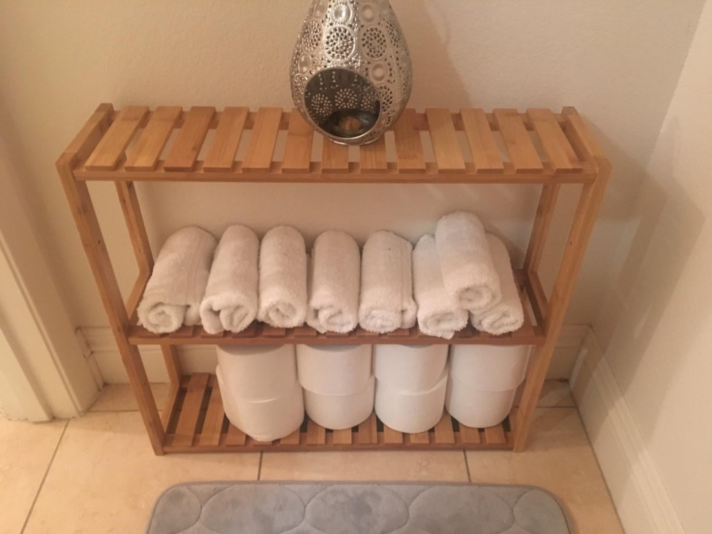 Bamboo Bathroom Shelf - HWLEXTRA