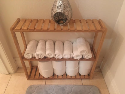 Bamboo Bathroom Shelf - HWLEXTRA