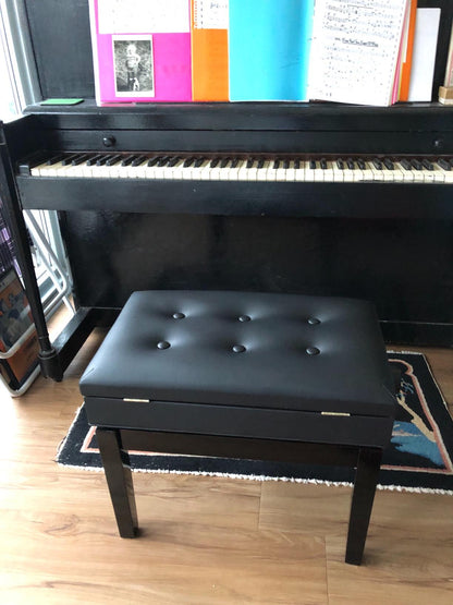 Adjustable Padded Piano Bench - HWLEXTRA