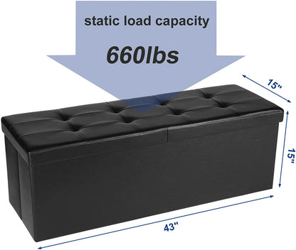 Flipping Lid Ottoman Bench - HWLEXTRA