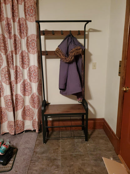 Coat Rack Shoe Bench - HWLEXTRA