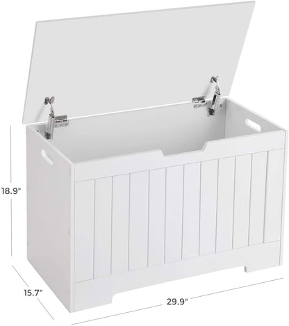 White Storage Chest Bench with Lift Top - HWLEXTRA