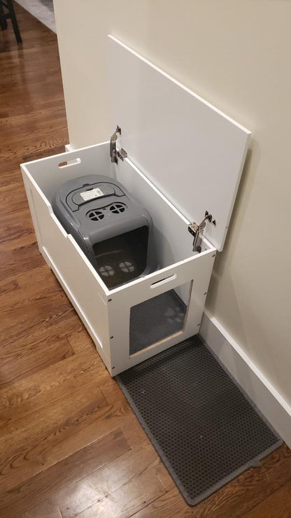 White Storage Chest Bench with Lift Top - HWLEXTRA