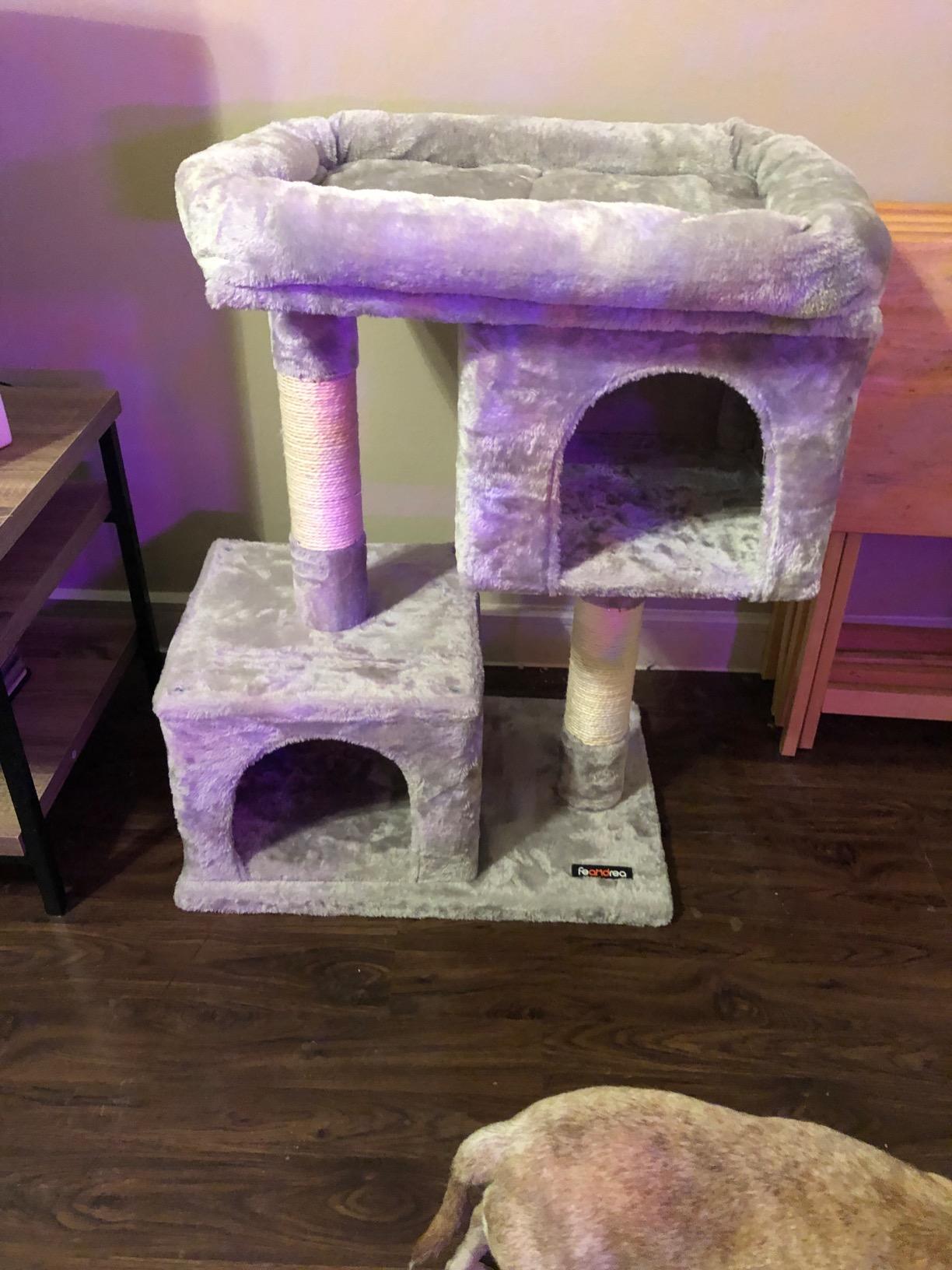 Small Grey Cat Tree - HWLEXTRA