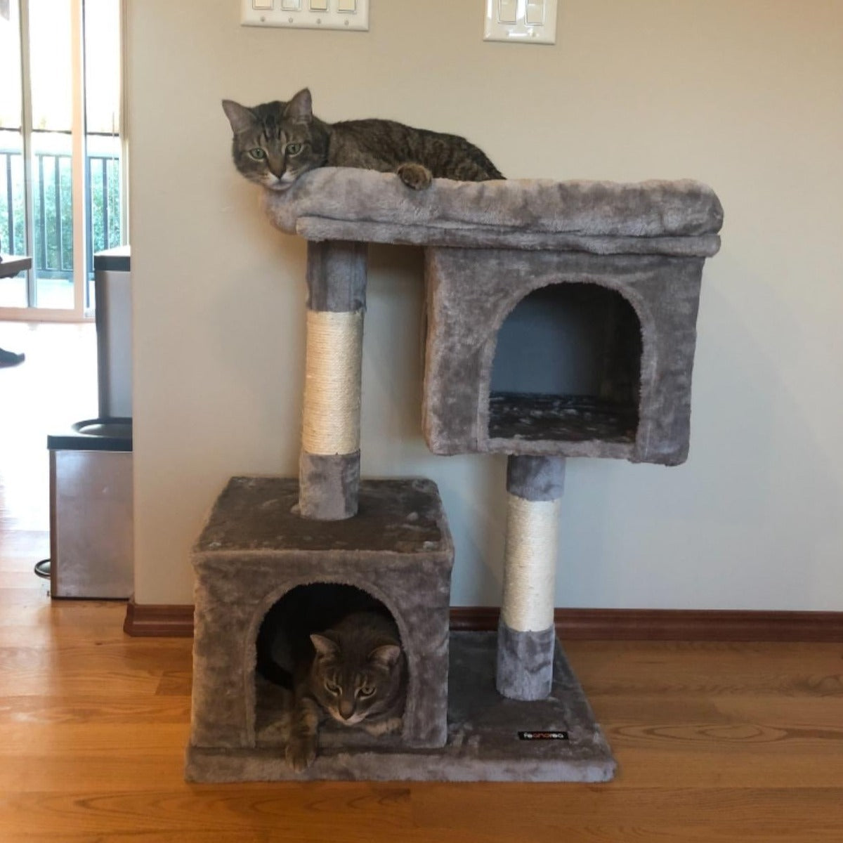 Small Grey Cat Tree - HWLEXTRA