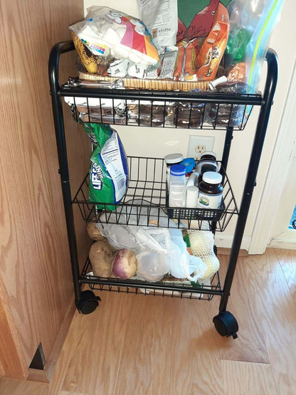3-Tier Rolling Utility Cart - view 6
