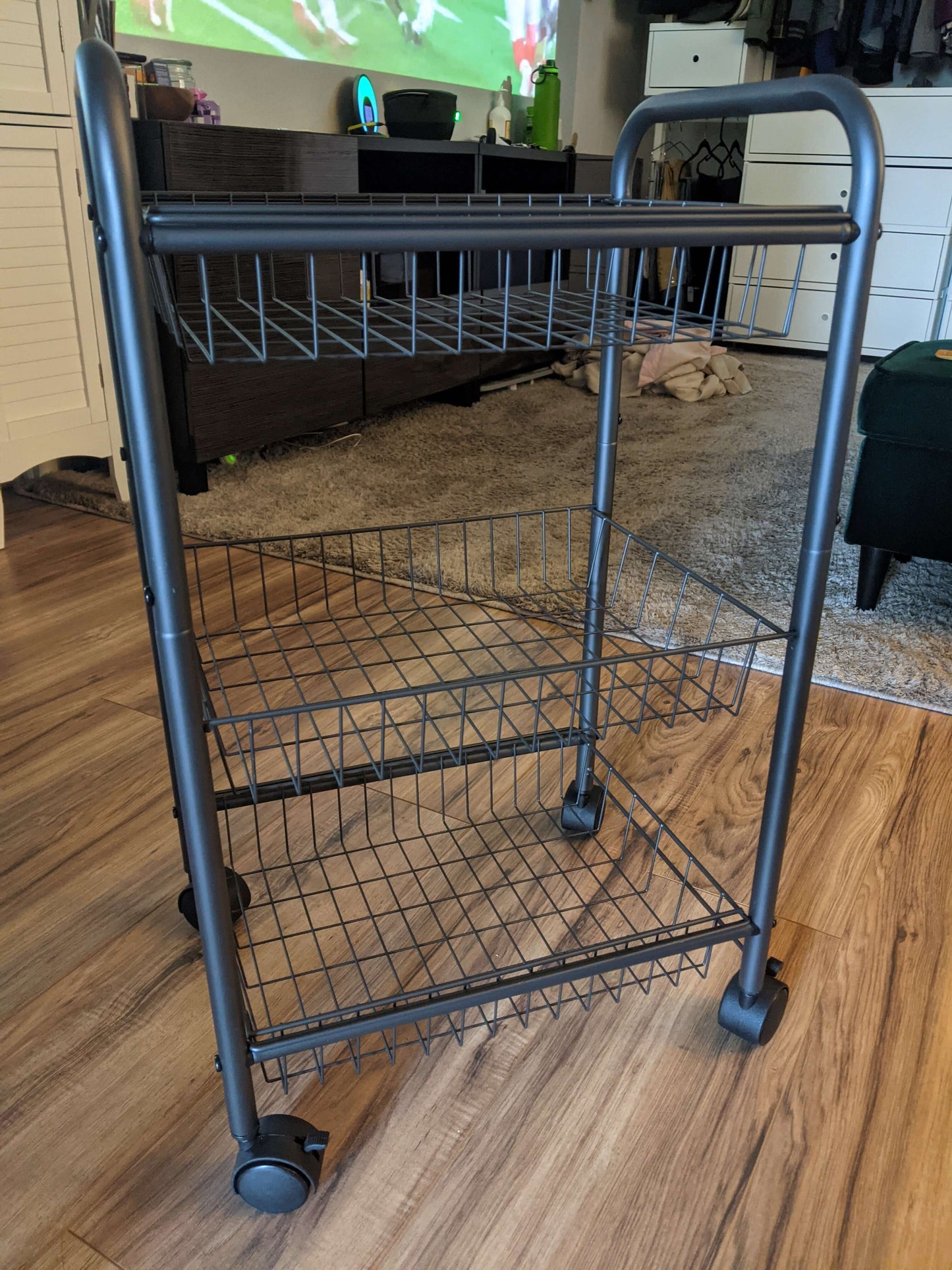 3-Tier Rolling Utility Cart - view 2