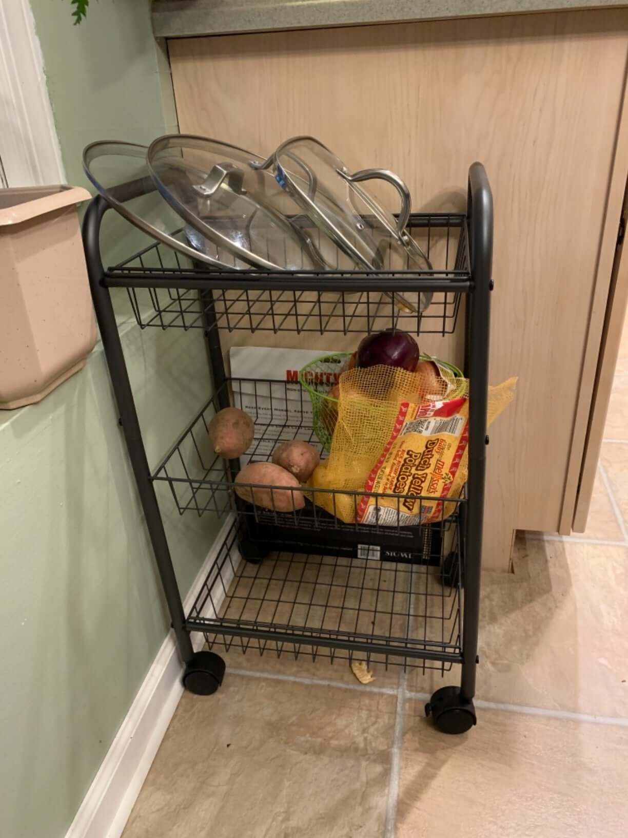 3-Tier Rolling Utility Cart - view 4