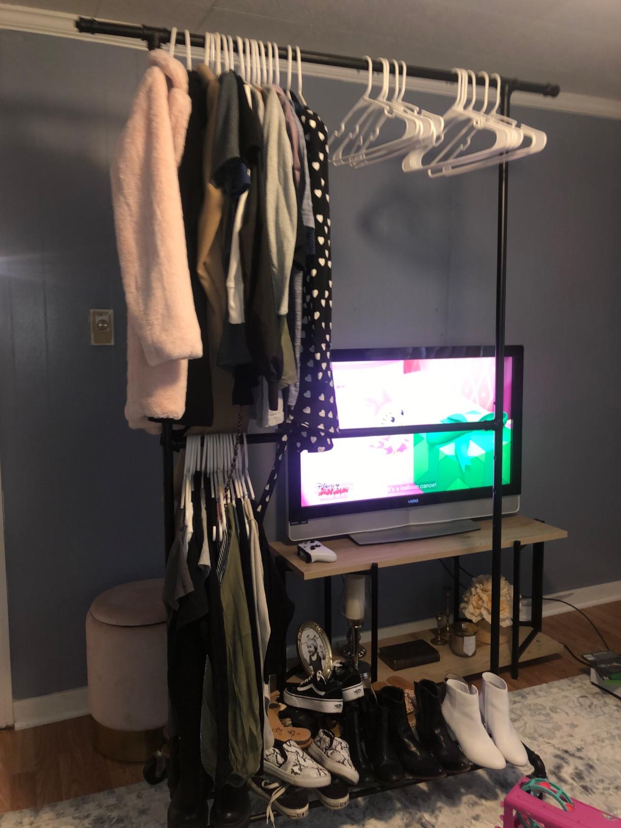 Double Rod Garment Rack - HWLEXTRA