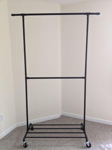 Double Rod Garment Rack - HWLEXTRA