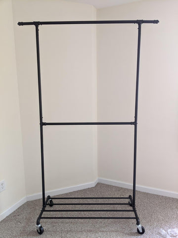 Double Rod Garment Rack - HWLEXTRA