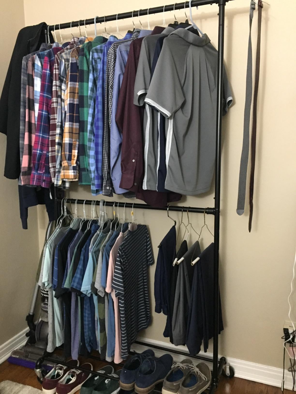Double Rod Garment Rack - HWLEXTRA