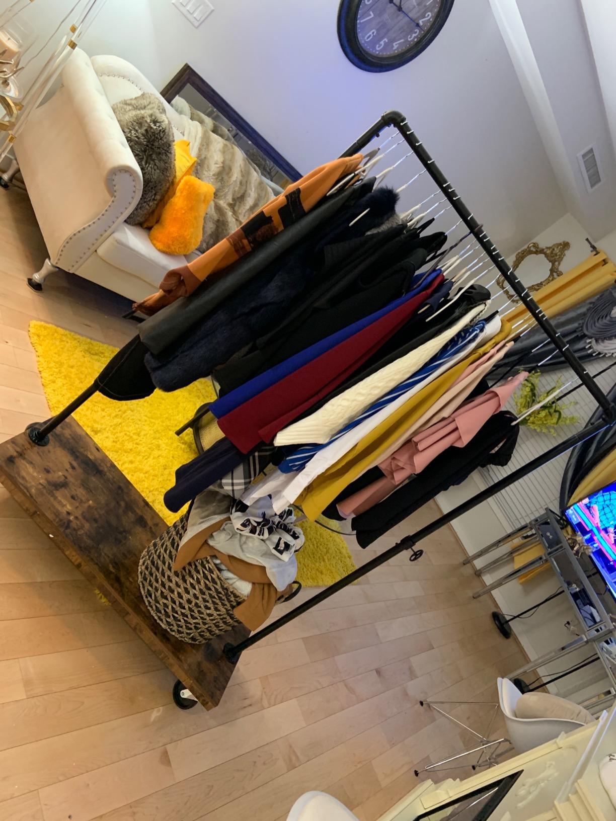 Industrial Pipe Garment Rack - HWLEXTRA
