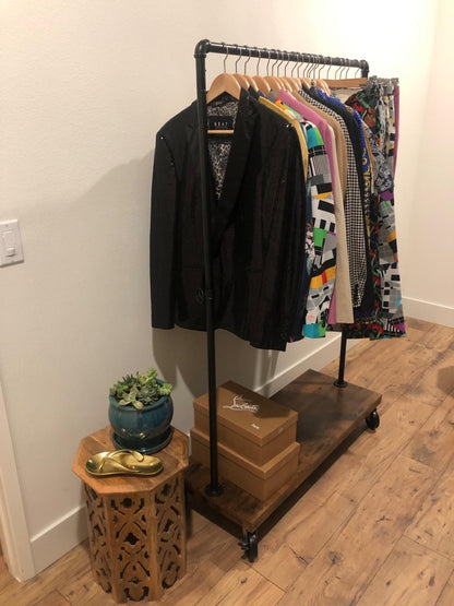Industrial Pipe Garment Rack - HWLEXTRA