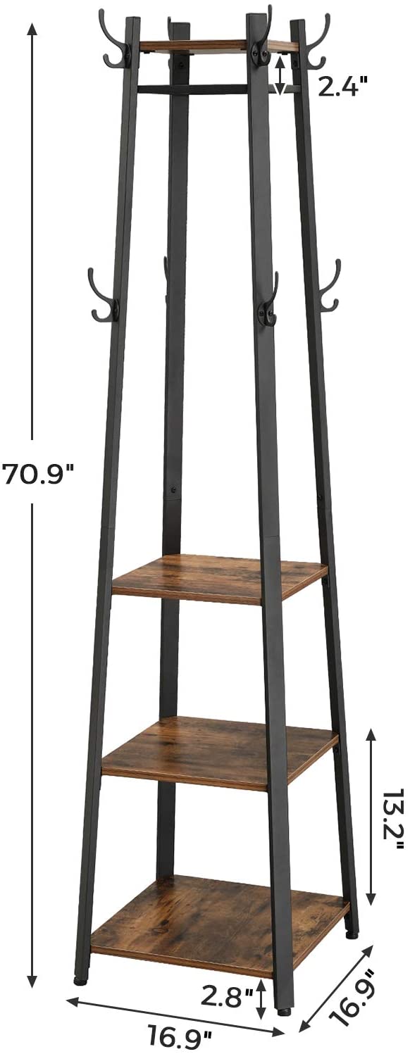 3 Shelves Coat Rack - HWLEXTRA
